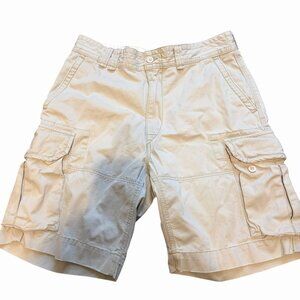 Polo Ralph Lauren Shorts Mens 34 Beige Baggy Cargo Carpenter Utility